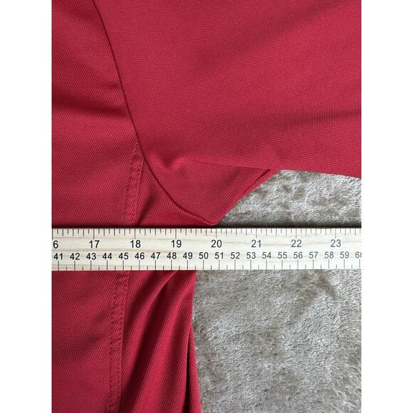 Nike Dri-Fit Athletic T-Shirt Adults Size Medium Short Sleeve Red - Picture 8 of 9